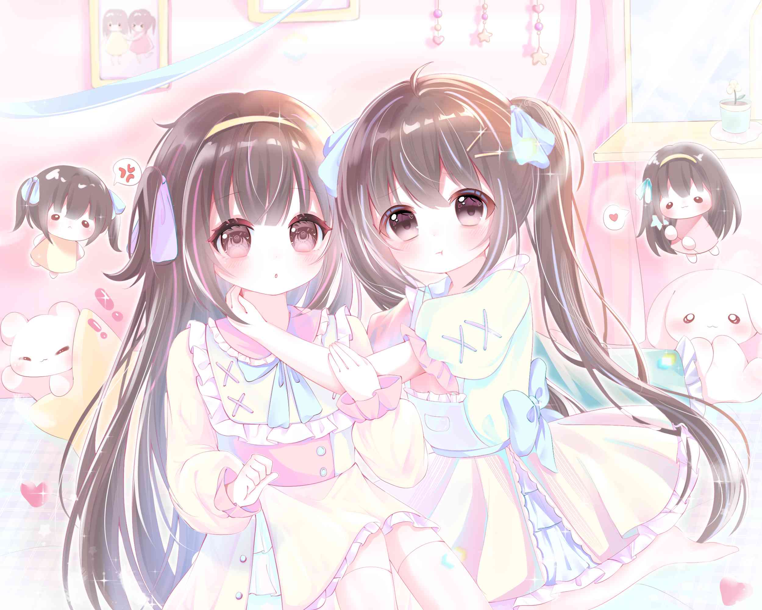蜜果冰冰合绘（PSD文件）