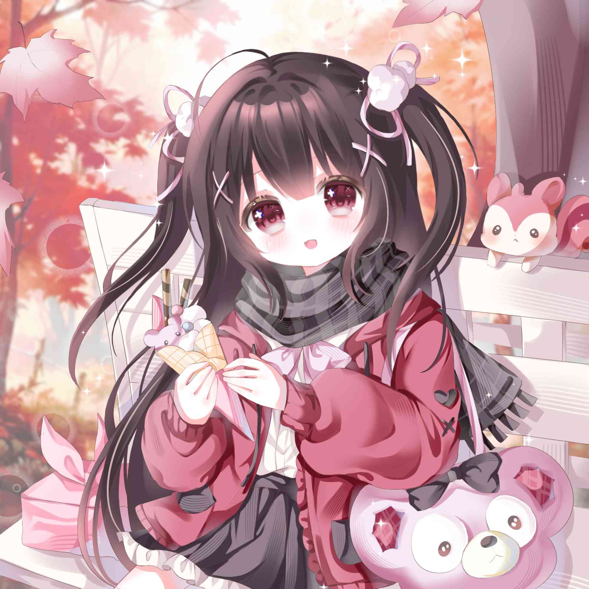 秋天背包妹（PSD文件）