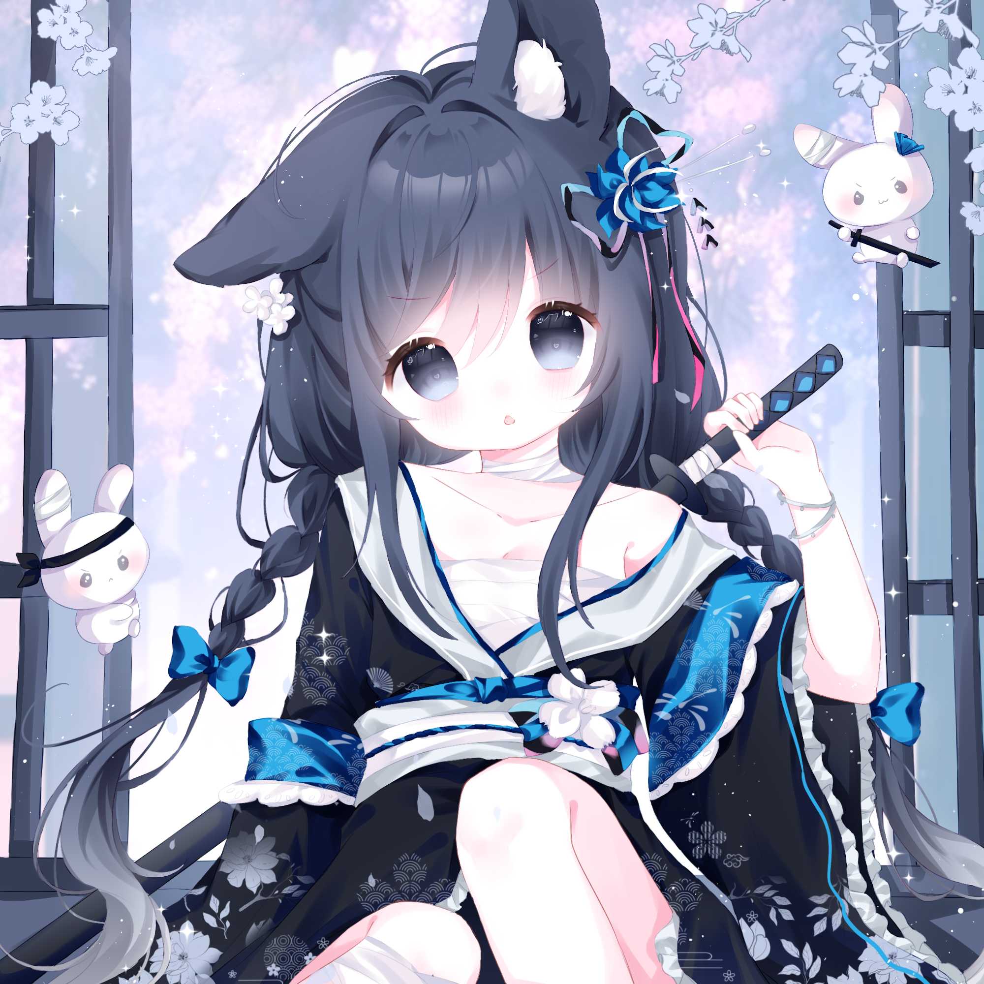 拔刀狐耳妹（PSD文件）