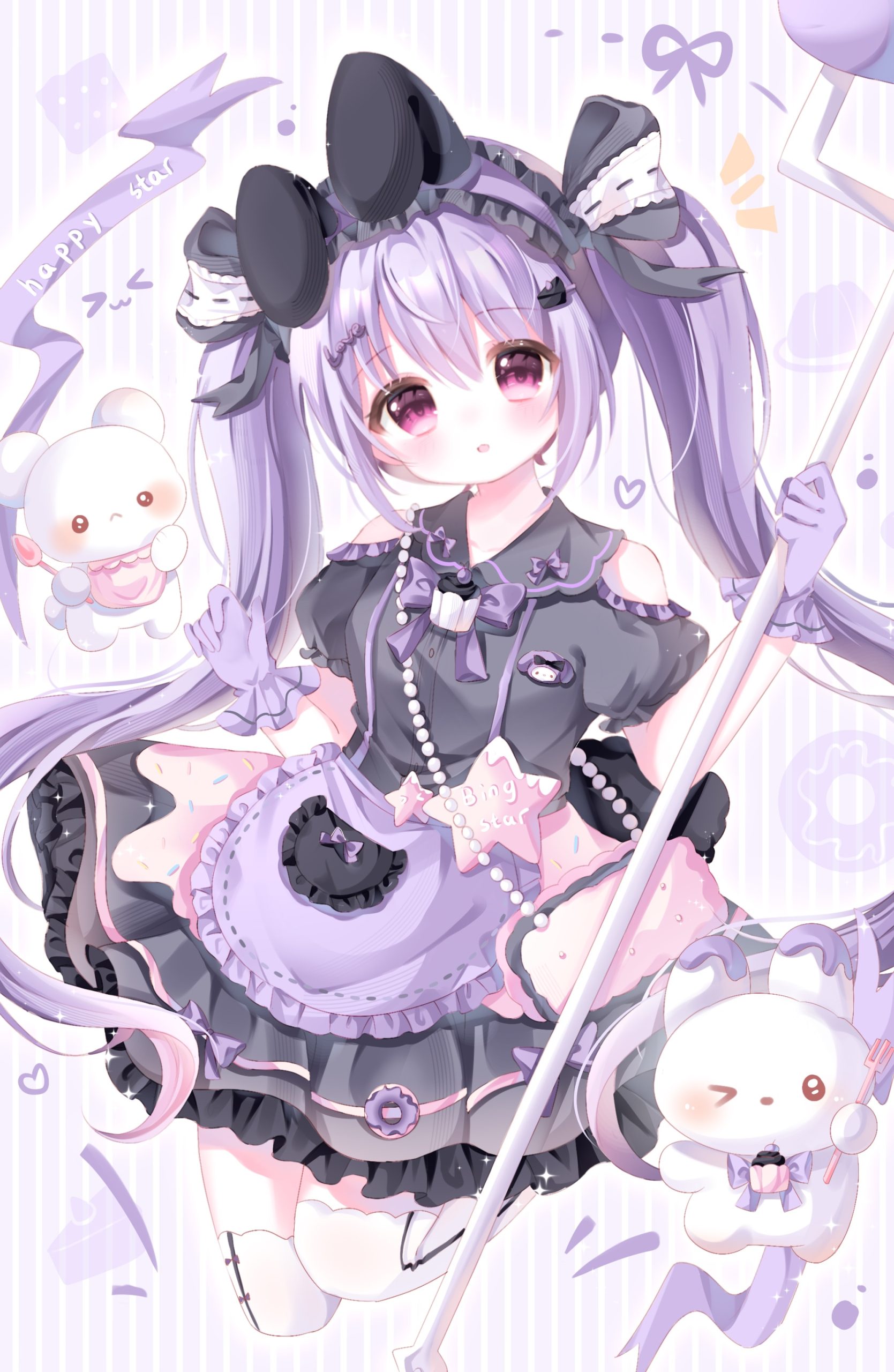兔耳娘壁纸（PSD文件）