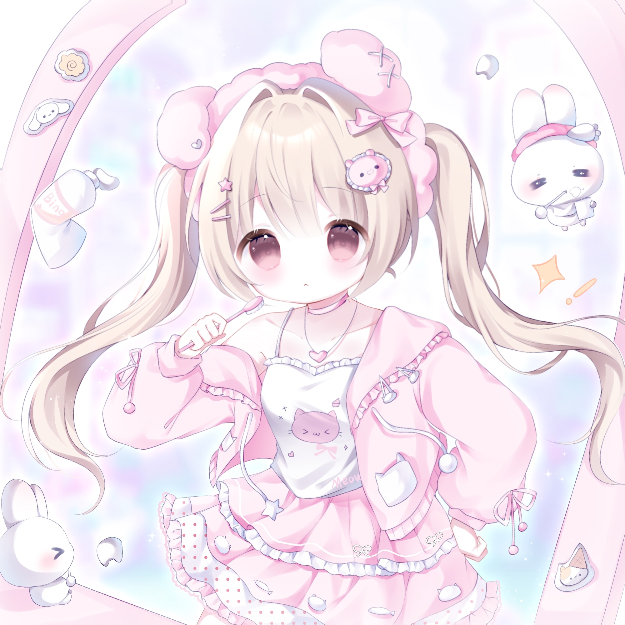 乖乖刷牙妹（PSD文件）